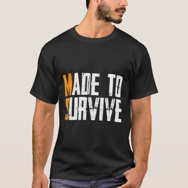 Camiseta Para sobrevivir a la esclerosis múltiple Ms Awaren (Anverso)