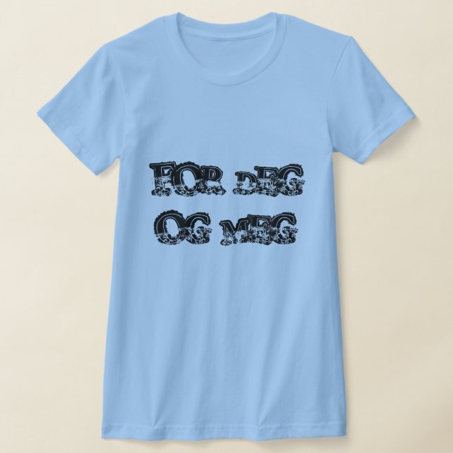 Camiseta para ti y para mí, en azul noruego (Distribución)