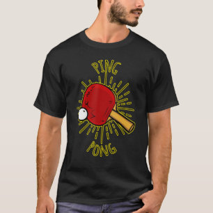 Camiseta Para Todos Los Locos Jugadores De Ping Pong Y Mesa