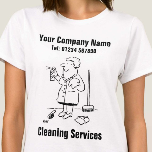 Camiseta Para un servicio más limpio: servicios de limpieza (Subido por el creador)