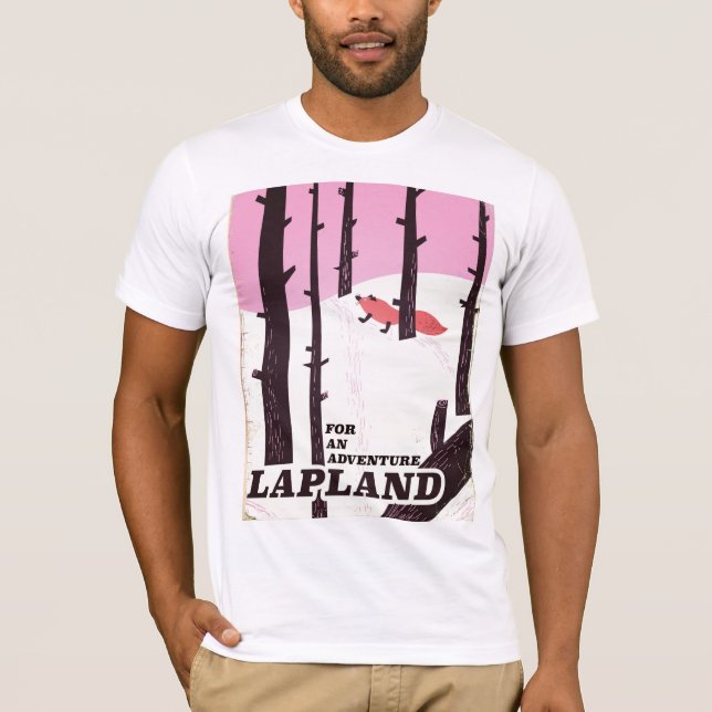 Camiseta Para una aventura Afiche de la época de Lapland (Anverso)