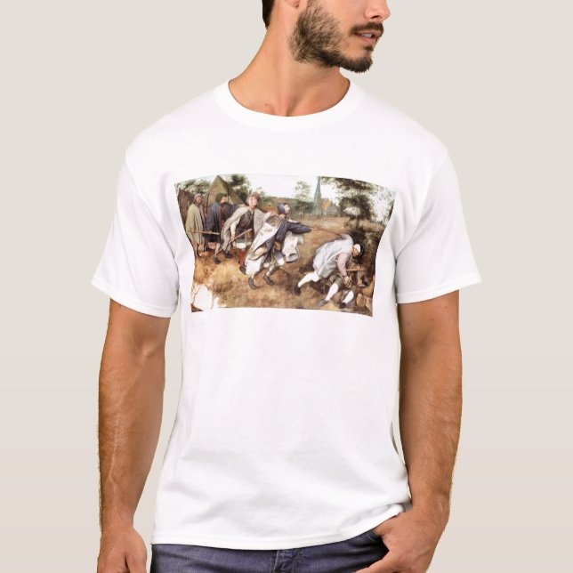 Camiseta Parabal de los hombres ciegos de Pieter Bruegel (Anverso)