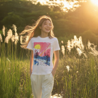 Camiseta Paracaídas al atardecer