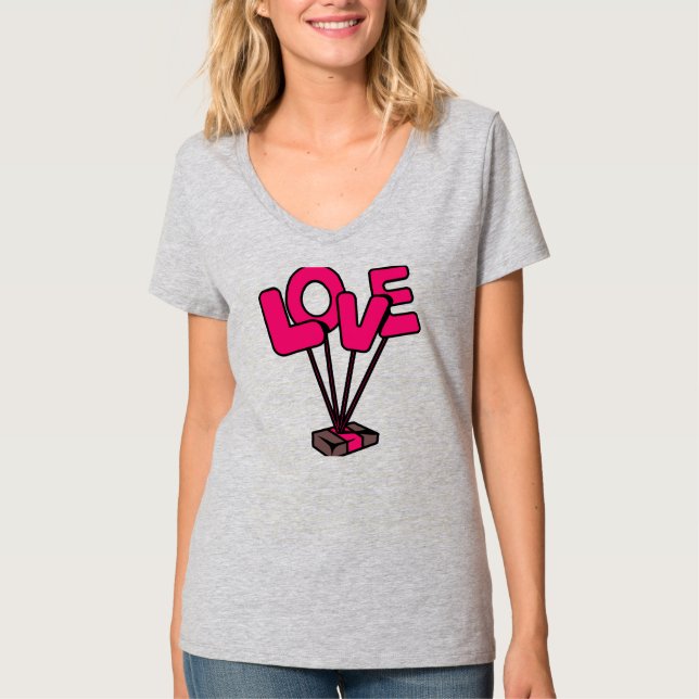 Camiseta 🎈 ❤️ Paracaídas de Amor: Flotando sobre sentimien (Anverso)