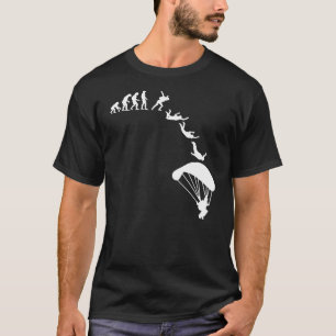 Camiseta Paracaídas de la Evolución del Skydiving