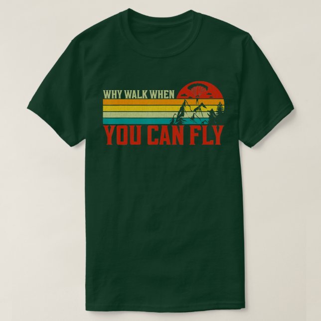 Camiseta Paracaídas de paracaidismo ascensional P (Diseño del anverso)