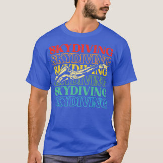 Camiseta Paracaídas de paracaidismo vintage retro Skydiver