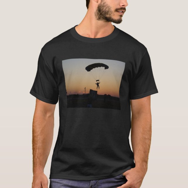 Camiseta Paracaídas de Skydiver en Sunset Sky Diver (Anverso)