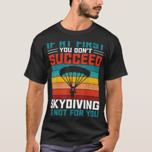 Camiseta Paracaídas de Skydiver Silhouette Skydive