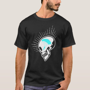 Camiseta Paracaídas Divertido Cráneo I Salto en Tándem de P