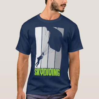 Camiseta paracaídas en paracaídas de paracaídas de skydive