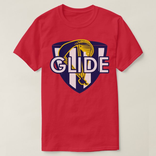 Camiseta paracaídas parapente parapente (Diseño del anverso)