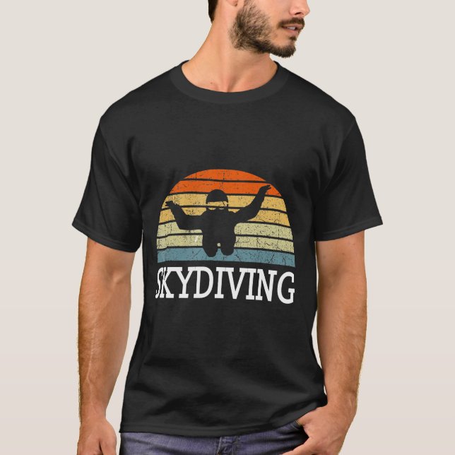 Camiseta Paracaídas volador en Skydiving (Anverso)