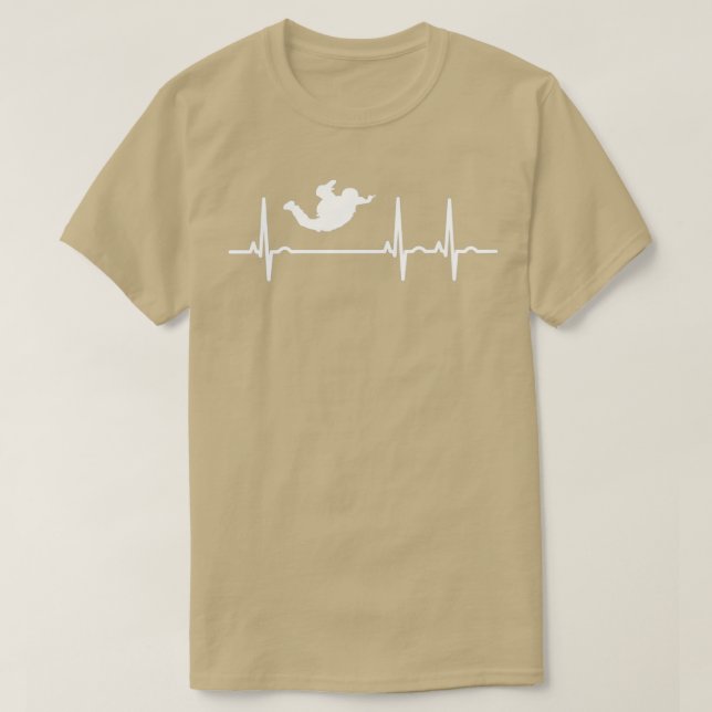 Camiseta Paracaidismo aéreo Skydive EKG (Diseño del anverso)