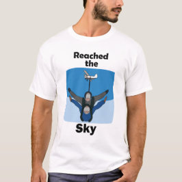 Camiseta Paracaidismo Alcanzó El Cielo Cumpleaños de Paraca