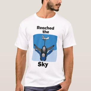Camiseta Paracaidismo Alcanzó El Cielo Cumpleaños de Paraca