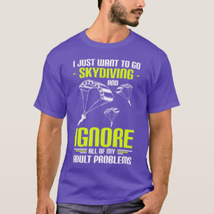 Camiseta Paracaidismo Buceo Paracaidista Deporte Aéreo dive