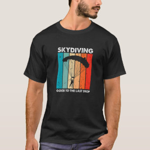 Camiseta Paracaidismo Bueno Hasta La Última Gota Retro Par