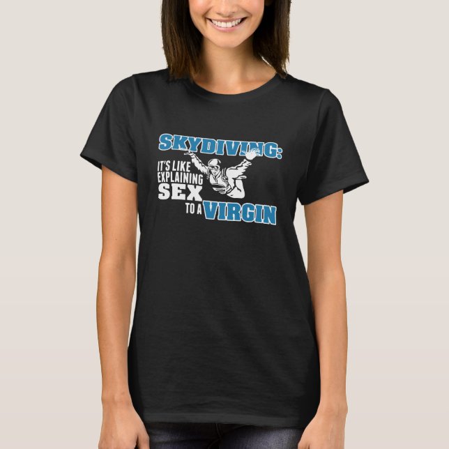 Camiseta paracaidismo como explicar (Anverso)