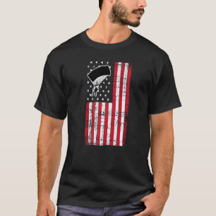 Camiseta Paracaidismo de bandera estadounidense Deportes ex