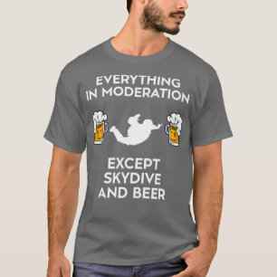 Camiseta Paracaidismo De Skydive Y Cerveza