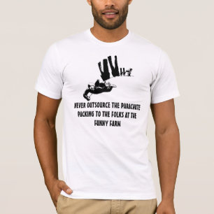Camiseta Paracaidismo divertido del lema