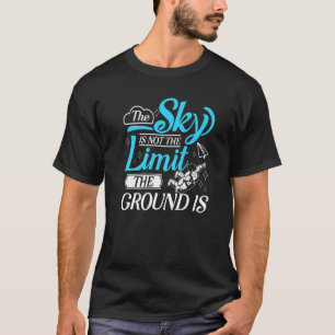 Camiseta Paracaidismo El Cielo No Es El Límite Paracaidismo