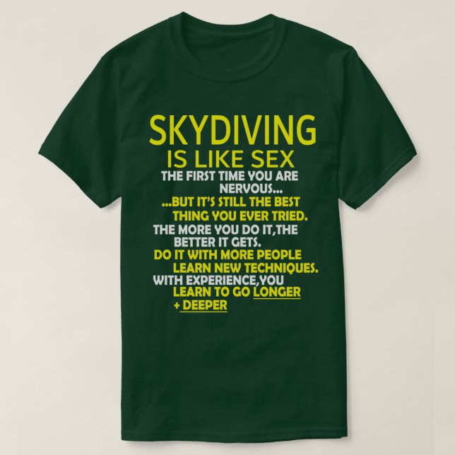 Camiseta Paracaidismo en Skydiver (Diseño del anverso)