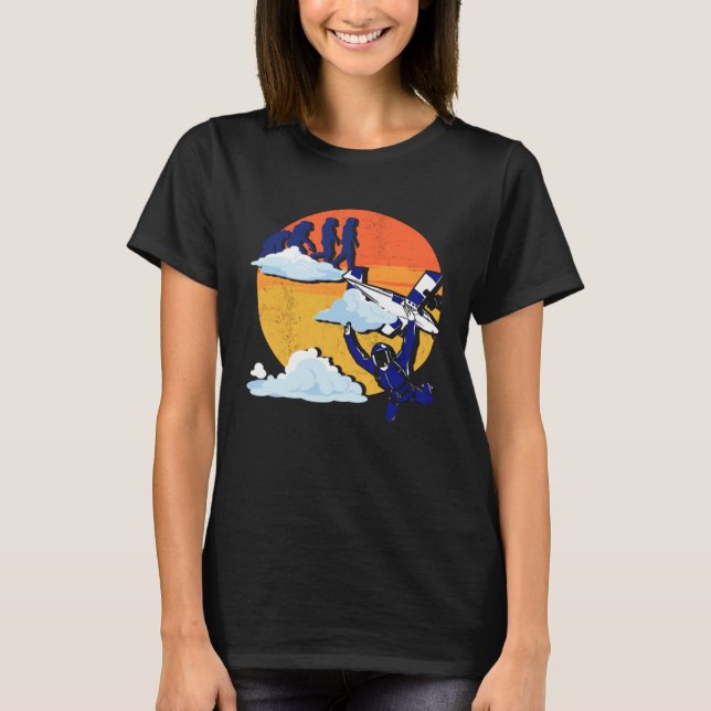 Camiseta Paracaidismo Evolution Skydiver Paracaidista (Anverso)