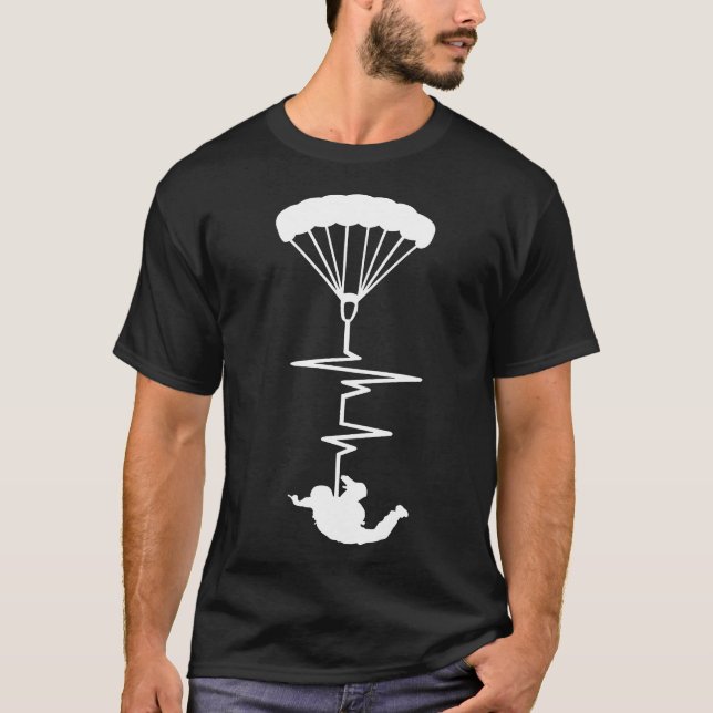Camiseta Paracaidismo Latido Cute (Anverso)