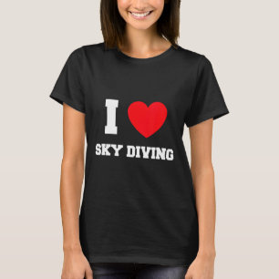 Camiseta Paracaidismo Me encanta el paracaidismo
