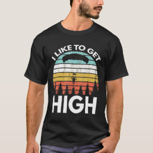 Camiseta Paracaidismo Me Gusta Estar Alto Divertido Cielo P