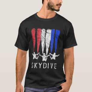 Camiseta Paracaidismo Rojo Blanco Y Azul Fiesta 4 De Julio