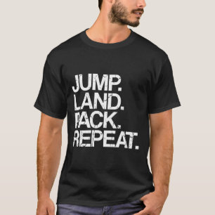 Camiseta Paracaidismo Salto Tierra Paquete Repetir Paracaíd