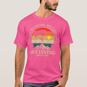 Camiseta Paracaidismo Skydive cabeza libre hacia abajo Skyd