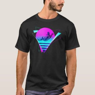 Camiseta Paracaidismo Vaporwave Retro Vintage