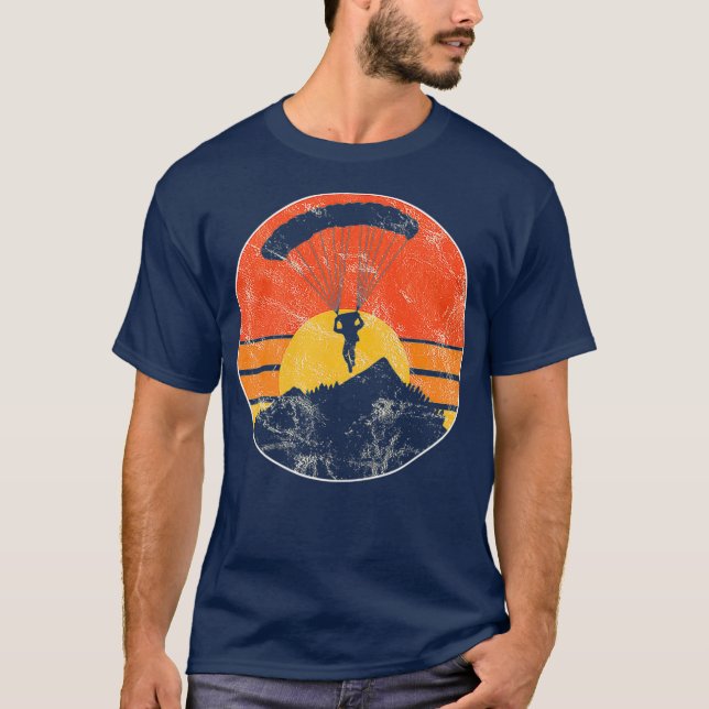 Camiseta Paracaidismo vintage Parapente Buceo (Anverso)