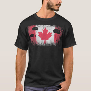 Camiseta Paracaidista Canadá Bandera Infantería Aérea