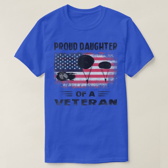 Camiseta Paracaidista de Infantería Aérea Hija Orgullosa de (Diseño del anverso)