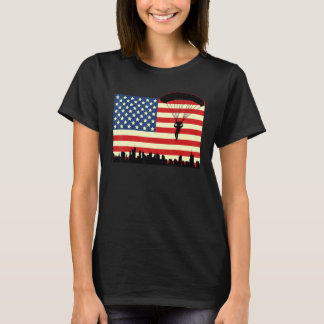 Camiseta Paracaidista estadounidense  Paracaidista Salto en