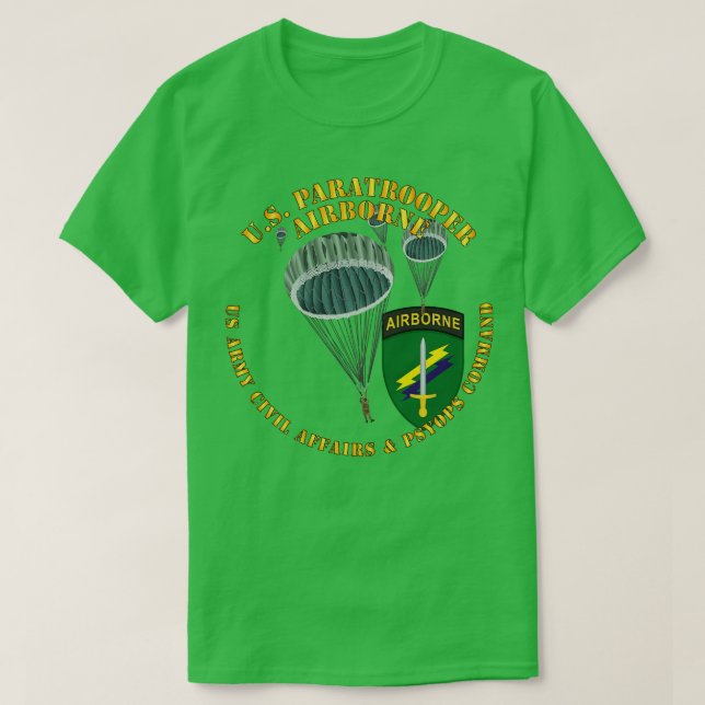 Camiseta Paracaidista estadounidense USACAPOC (Diseño del anverso)