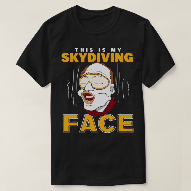 Camiseta Paracaidista Este Es Mi Skydiver De Cara (Diseño del anverso)