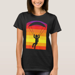 Camiseta Paracaidista Retro Sol Paracaidismo Paracaidismo