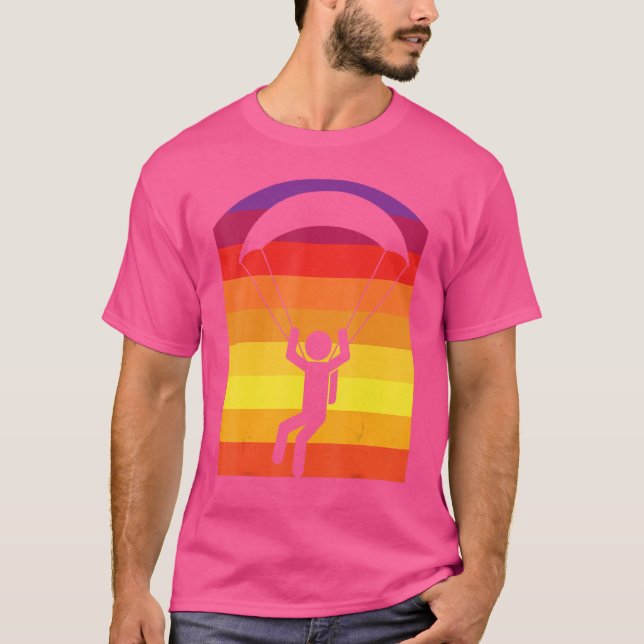 Camiseta Paracaidista Retro Sun Skydiver (Anverso)