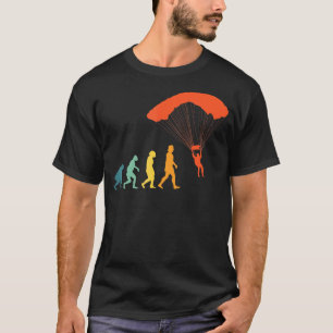 Camiseta Paracaidistas Divertidos Evolución Paracaídas Retr