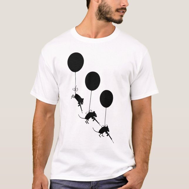 Camiseta Paracaidistas evolutivos de los ratones (Anverso)