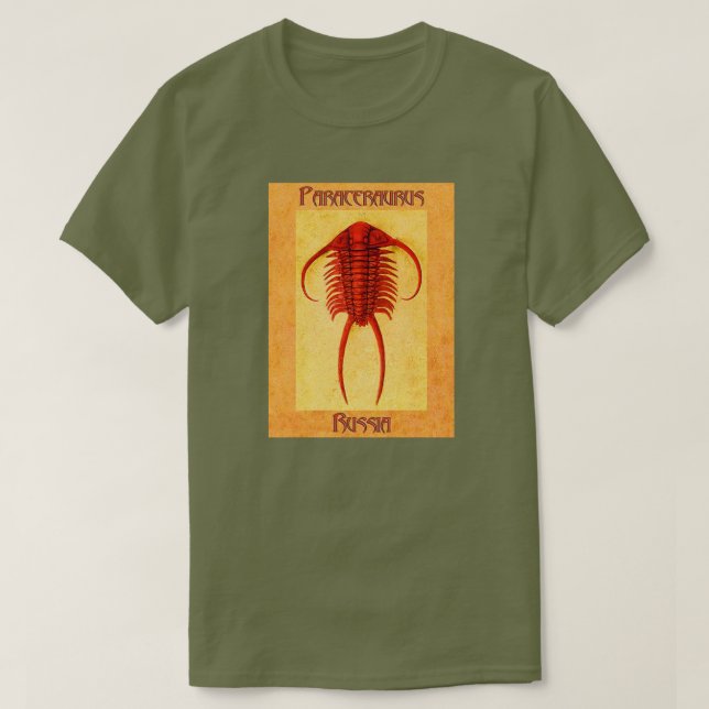 Camiseta Paraceraurus fósil trilobites (Diseño del anverso)