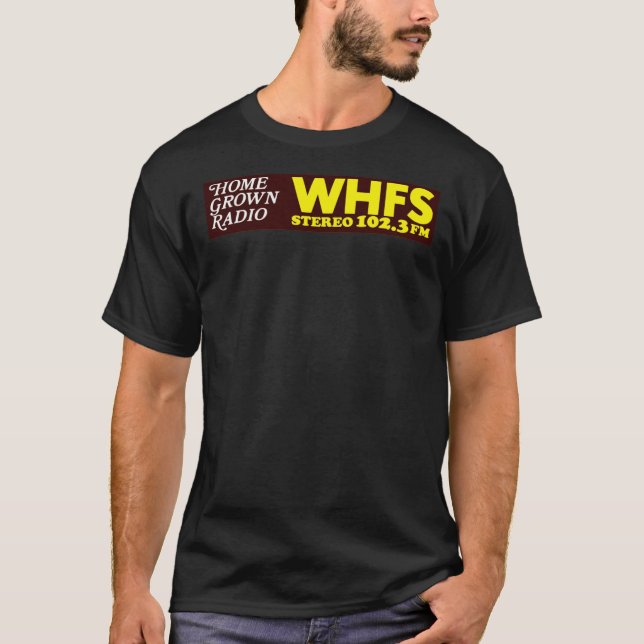 Camiseta PARACHOQUE de estación de radio alternativa WHFS 1 (Anverso)