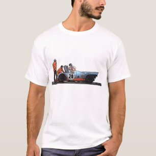 Camiseta ¡Parada clásica del hoyo de Le Mans de los años