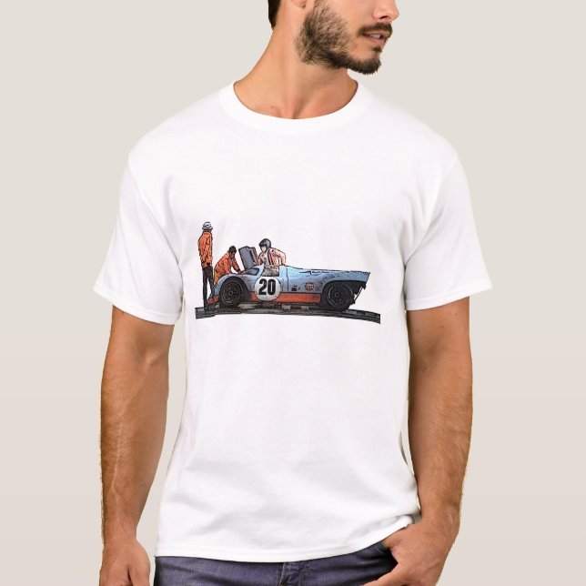 Camiseta ¡Parada clásica del hoyo de Le Mans de los años (Anverso)